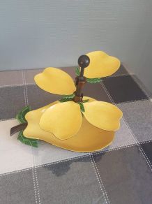 ancien serviteur apéritif années 60 5 coupes 