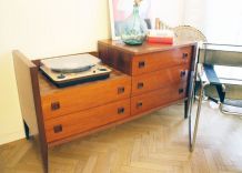 Large commode enfilade scandinave vintage 60's
