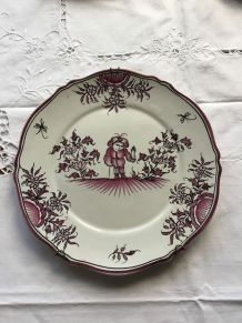 Assiette décorative ancienne 