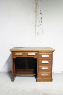 Bureau chêne vintage ministre années 60 