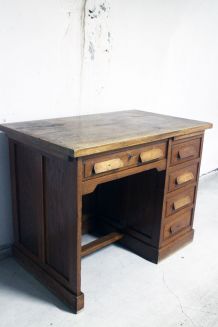 Bureau chêne vintage ministre années 60 