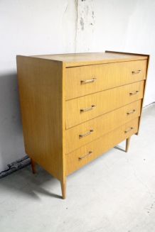 Commode scandinave vintage pieds compas 60's