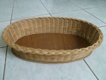 corbeille   en   osier  ancienne