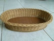 corbeille   en   osier  ancienne