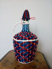 Bouteille scoubidou viresa avec capuchon et anse