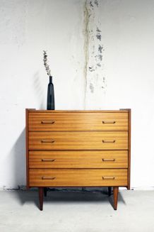 Commode scandinave vintage pieds compas 60's