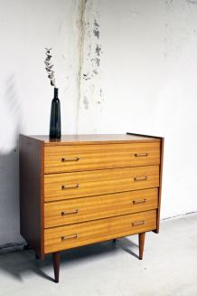Commode scandinave vintage pieds compas 60's