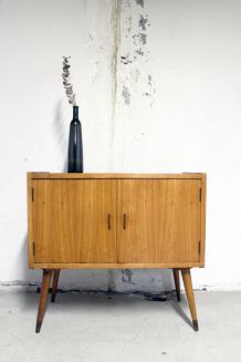 Commode , meuble rangement vintage pieds compas 60's