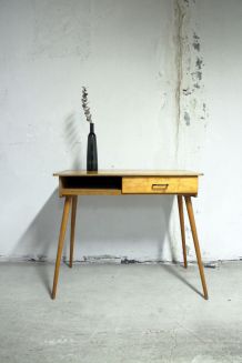Bureau vintage scandinave longs pieds compas 70's 