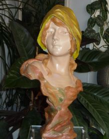 Sculpture plâtre années 1900 signé MORIN