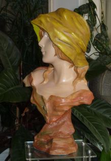 Sculpture plâtre années 1900 signé MORIN