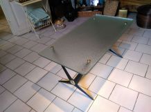 Table basse en verre 1950