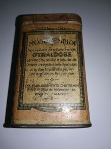 Boite métal médicament "Gyraldose"