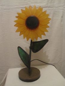 lampe forme fleur vintage