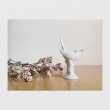 Statuette rossignol porcelaine d’Hollohaza