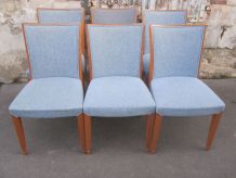 Six chaises de table à manger