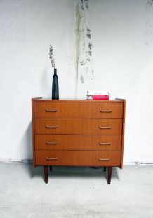 Commode scandinave vintage pieds compas 60's