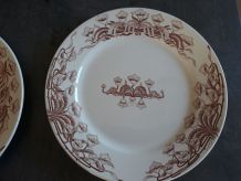 6 assiettes a dessert Sarreguemines modèle Jeannette