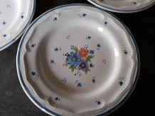 Lot de 8 assiettes  a dessert Provincial Bouquet