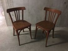 Paire de chaises bistrot Luterma années 50