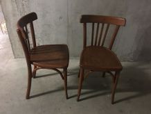 Paire de chaises bistrot Luterma années 50