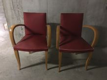Paire de fauteuils bridge années 50