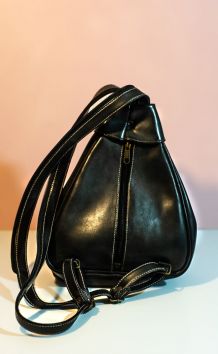 Magnifique sac à dos noir Vintage so 80's 90's 