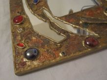 miroir incrustation vintage