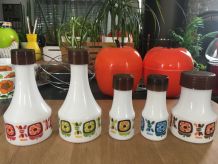 Set condiments arcopal vintage