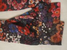 chemise motif fleurs vintage 70