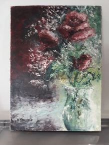 Tableau-Peinture à l'huile - Original signé