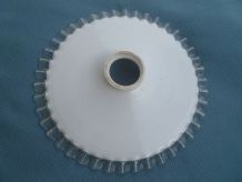 abat jour , suspension  opaline blanche ,vintage