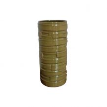 Vase en céramique kaki