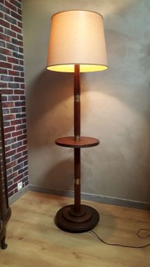 lampadaire a tablette  art deco et bague bro