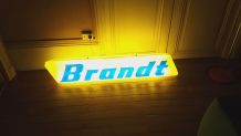 Enseigne publicitaire lumineuse vintage Brandt