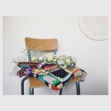Couverture patchwork au crochet 