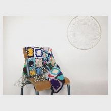 Couverture patchwork au crochet 