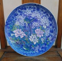 Jolie assiette décorative japonaise peinte à la main