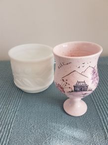 2 pots/vases décorés