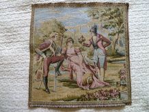 Tapisserie scène de Jardin Romantique , vintage
