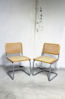 Paire de Chaises Cesca B32 de Marcel Breuer