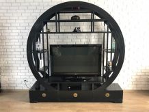 Meuble TV bibliothèque noir
