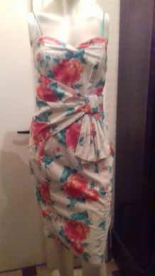 Robe bustier vintage Laura Ashley 38