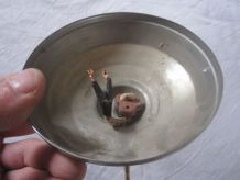 Suspension monte et baisse globe opaline blanche 