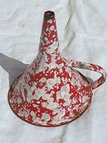  entonnoir ancien en acier émaillé, vintage