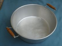 bassine  en aluminium, vintage