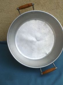 bassine  en aluminium, vintage