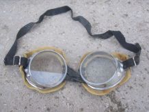 ancienne Lunettes de moto ou d' aviation ww2
