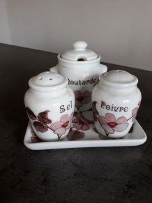 Service à condiments Porcelaine Florence LIMOGES