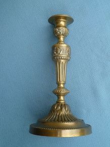 bougeoir  ancien   en laiton , vintage